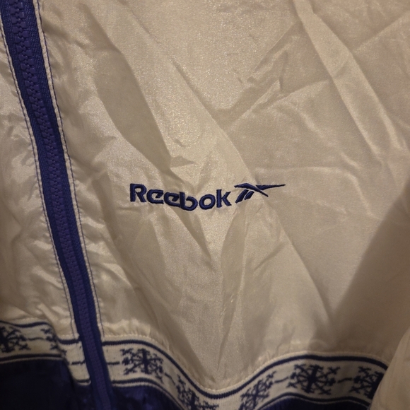 Reebok White and Blue Utility Jacket - Picture 2 of 6